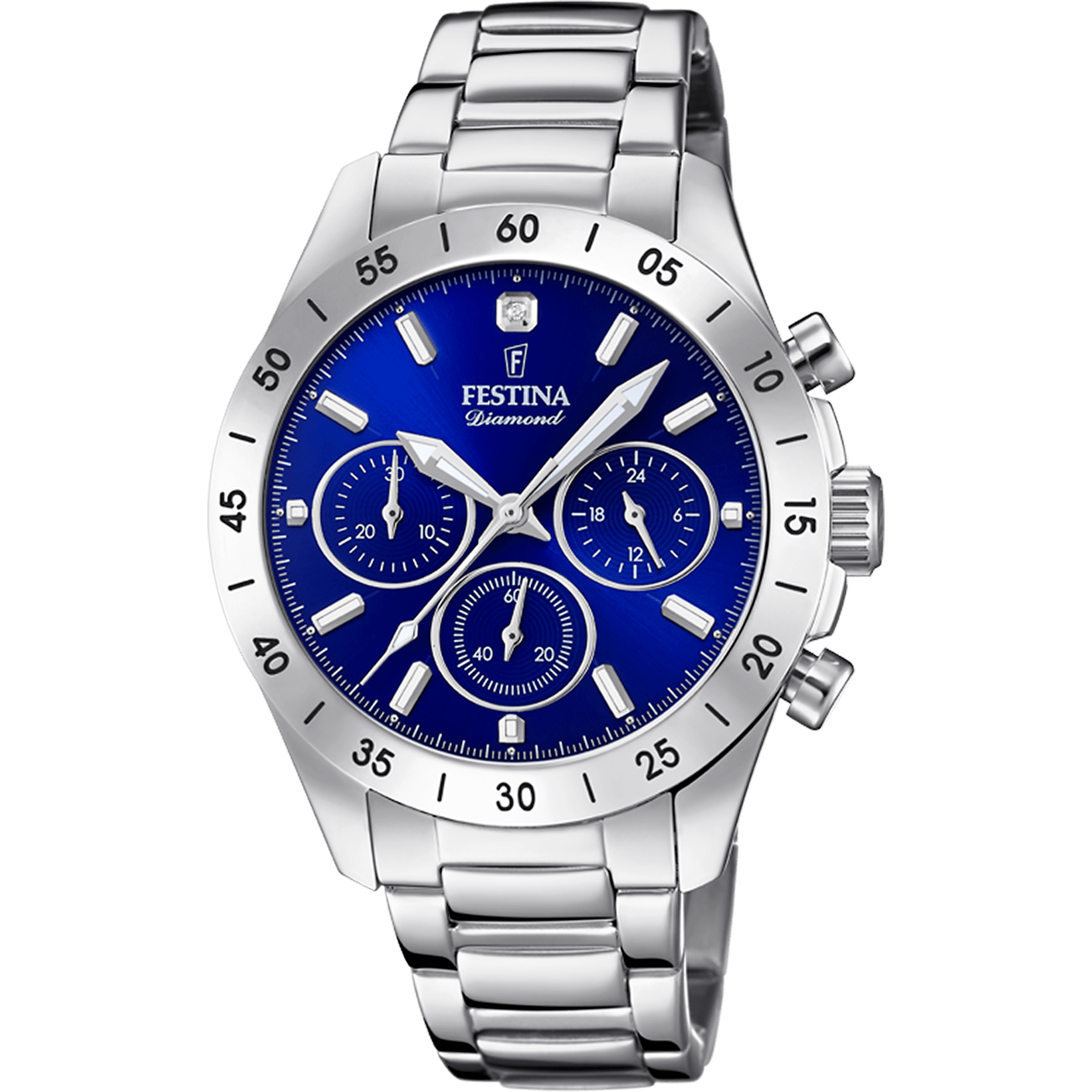 Montre Festina Boyfriend F20397/2 Bleu, Bracelet Acier, Femme