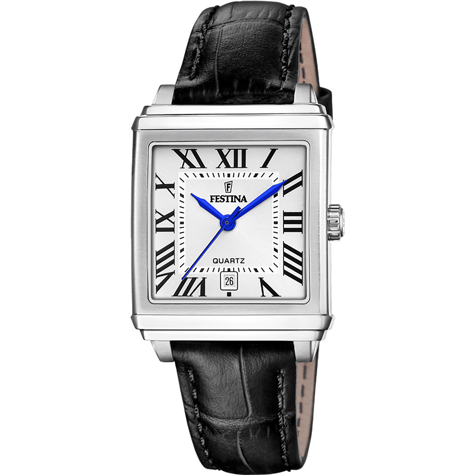Festina on-the-square-femme-festina Watch F20682/3 Grey, Leather Strap, Women