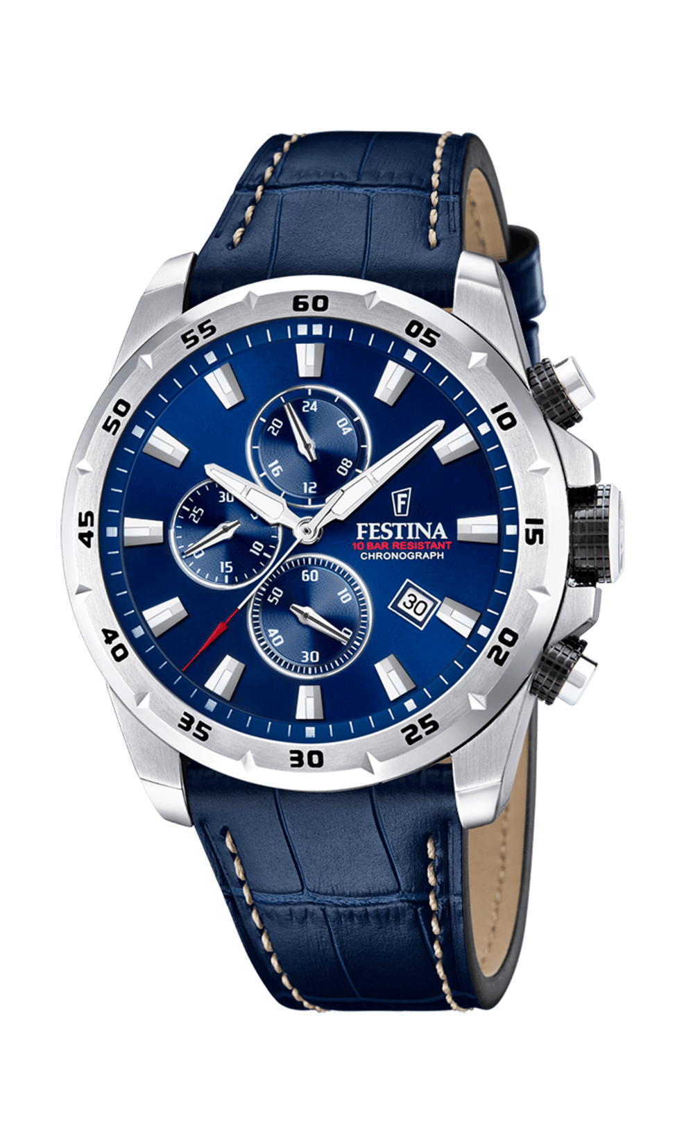 Montre Festina Timeless F20692/2 Bleu, Bracelet Cuir, Homme – image 3