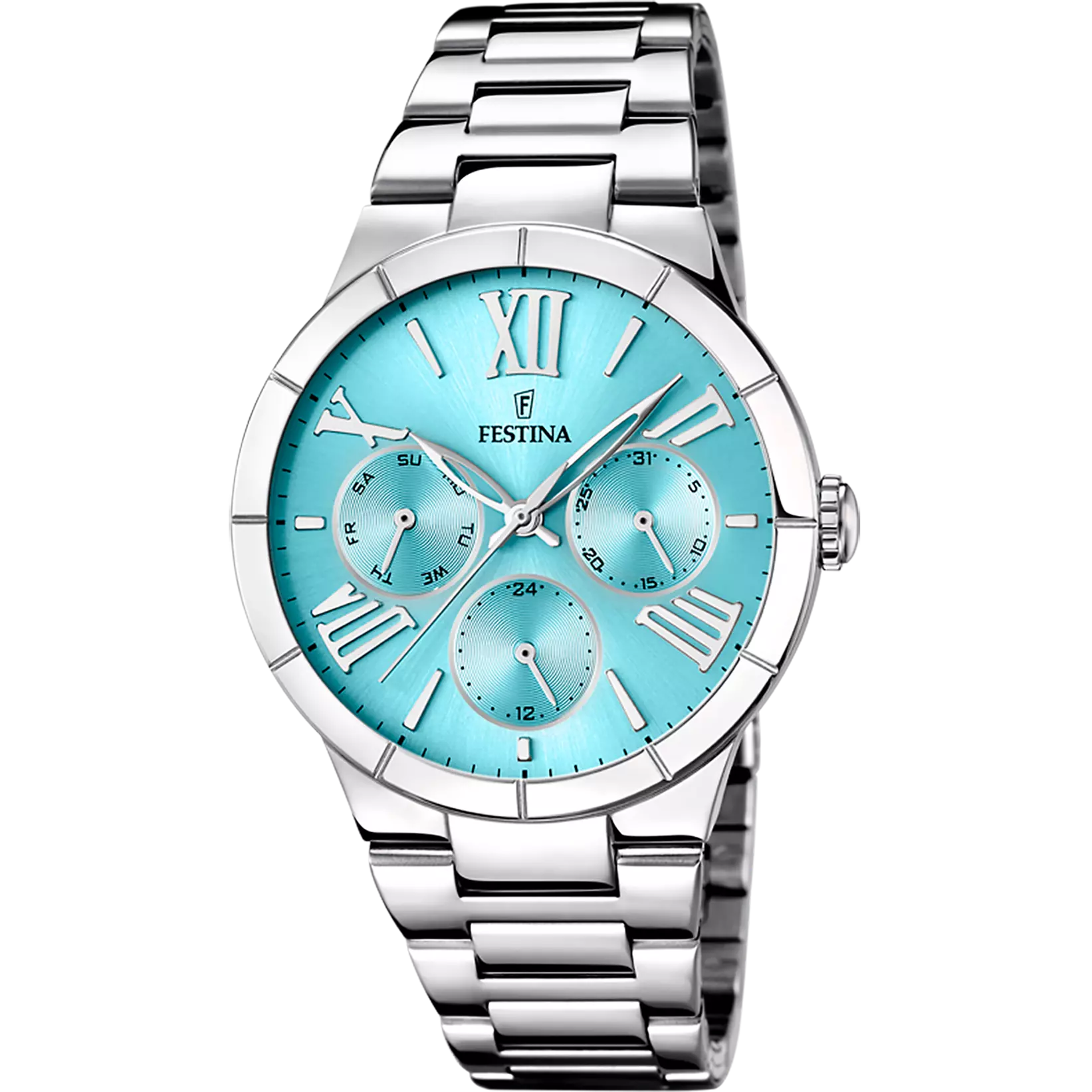 Festina Boyfriend Watch F16716/4 Blue, Steel Strap, Women