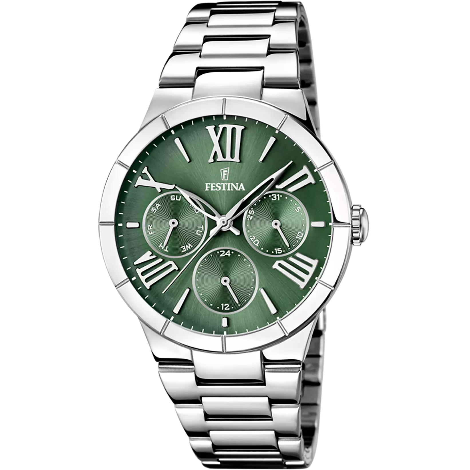 Festina Boyfriend Watch F16716/5 Green, Steel Strap, Women