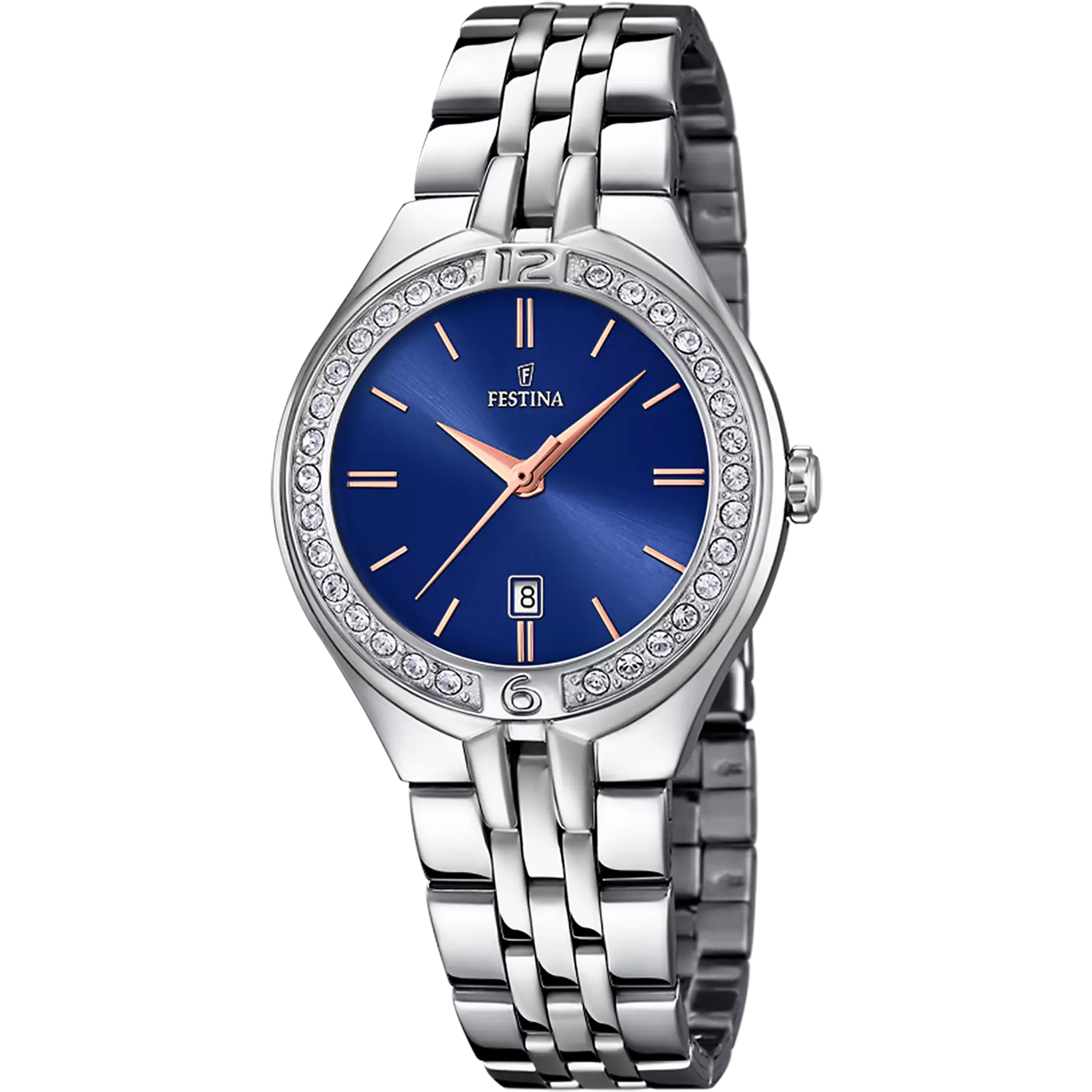 Festina Mademoiselle Watch F16867/5 Blue, Steel Strap, Women