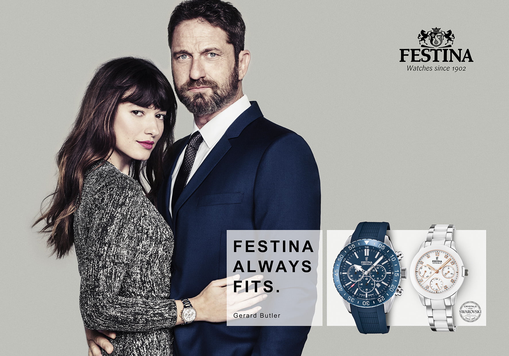 Festina Sapphire Watch F20515/1 Blue, Rubber Strap, Men – image 2