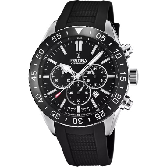 Festina Sapphire Watch F20515/2 Black, Rubber Strap, Men