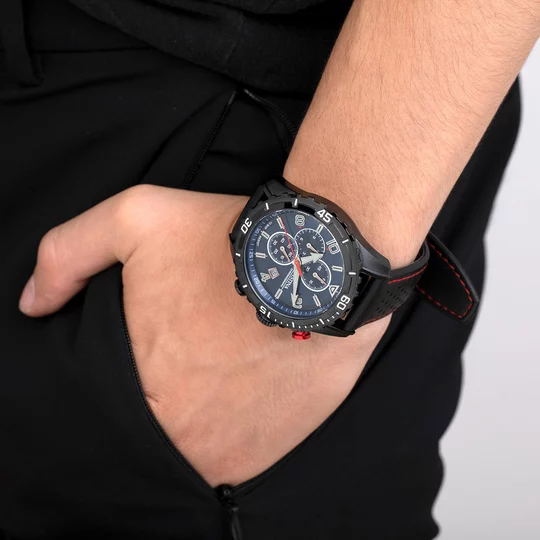 Montre Festina Timeless F20519/2 Bleu, Bracelet Cuir, Homme – image 2