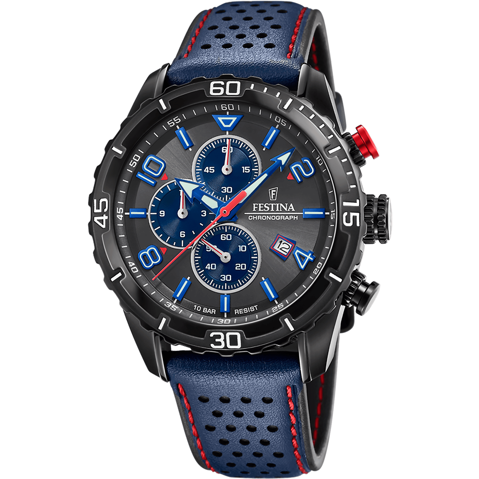 Montre Festina Timeless F20519/3 Gris, Bracelet Cuir, Homme