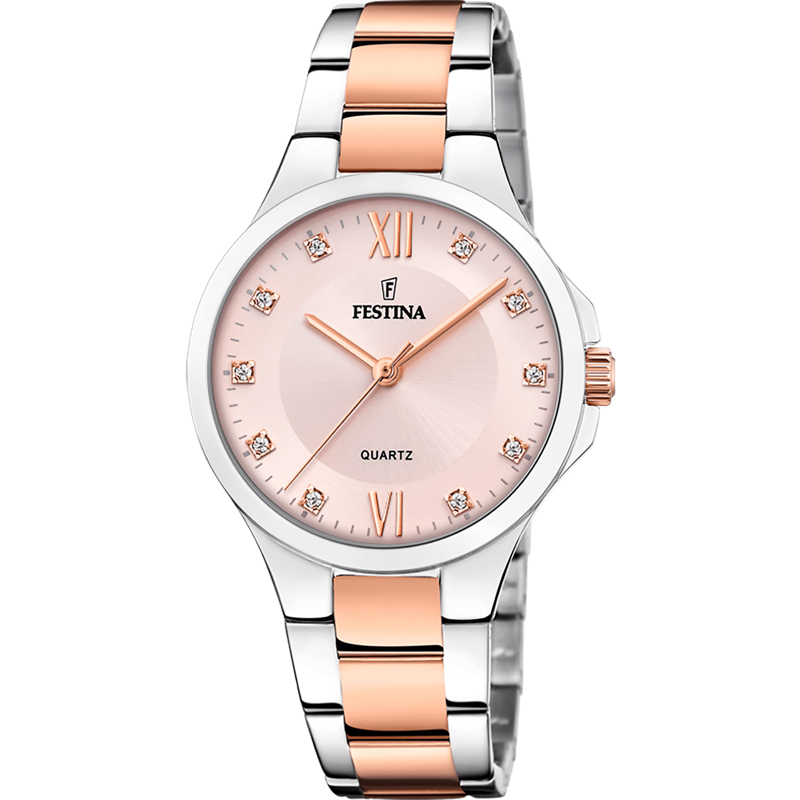 Festina Mademoiselle Watch F20612/2 Pink, Steel Strap, Women