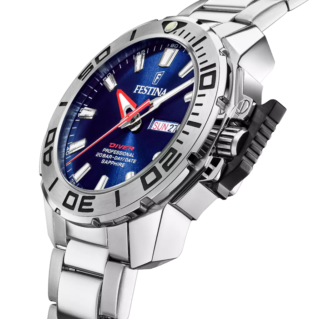 Montre Festina The Originals F20665/1 Bleu, Bracelet Acier, Homme – image 4