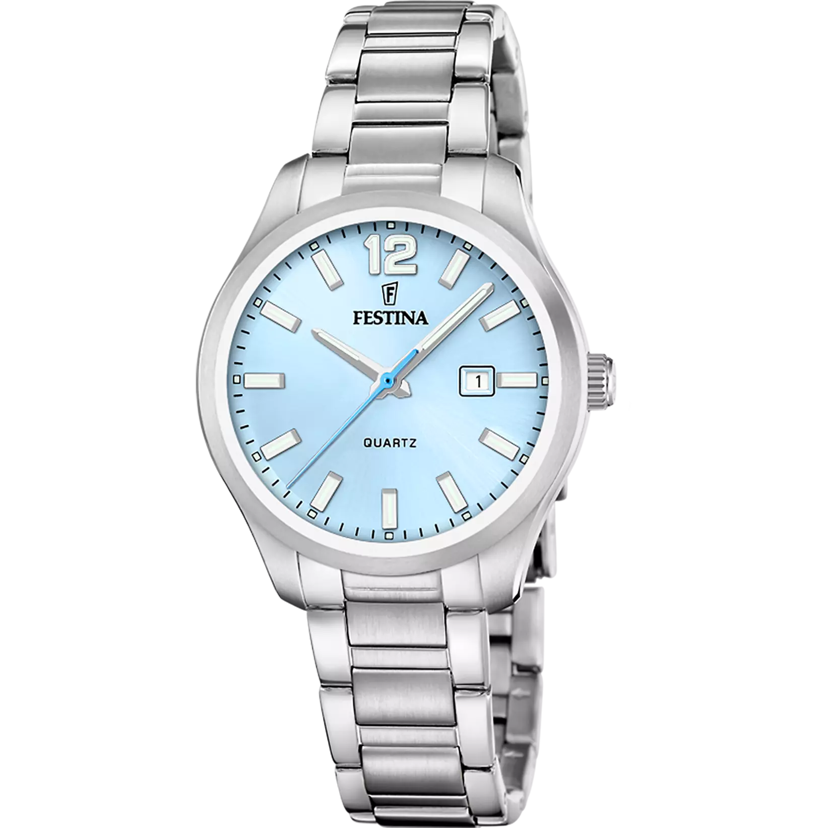 Montre Festina classique-femme-festina F20737/3 Bleu, Bracelet Acier, Femme
