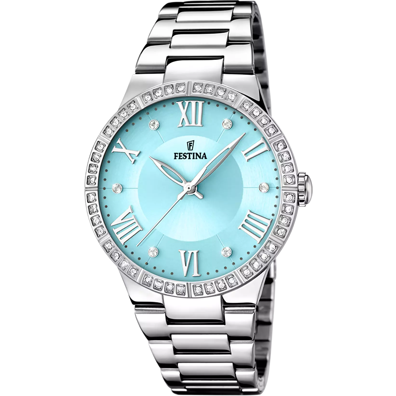 Montre Festina Boyfriend F16719/4 Bleu, Bracelet Acier, Femme