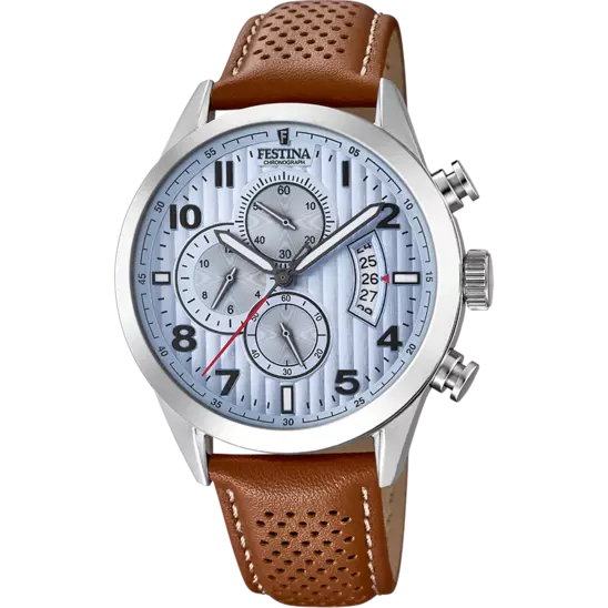 Montre Festina Sport F20271/4 Bleu, Bracelet Cuir, Homme