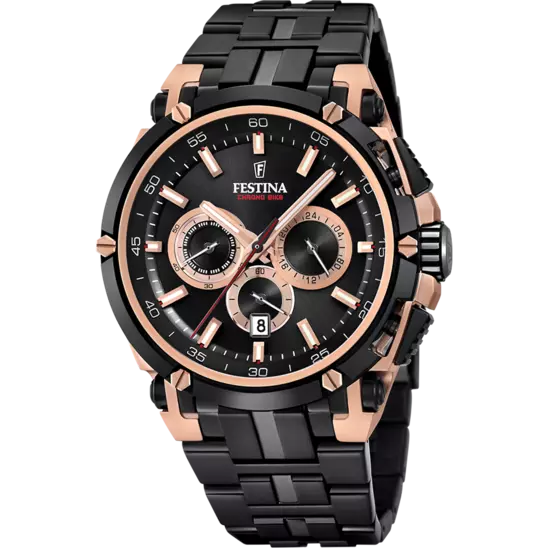 Montre Festina Sport F20329/1 Noir, Bracelet Acier, Homme