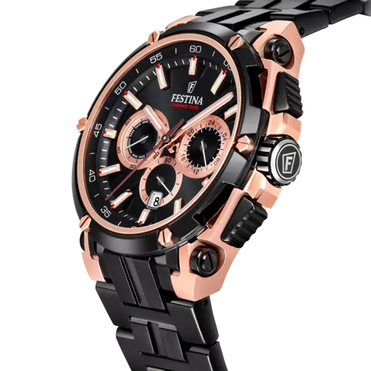Montre Festina Sport F20329/1 Noir, Bracelet Acier, Homme – image 2