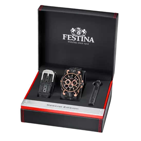Montre Festina Sport F20329/1 Noir, Bracelet Acier, Homme – image 3