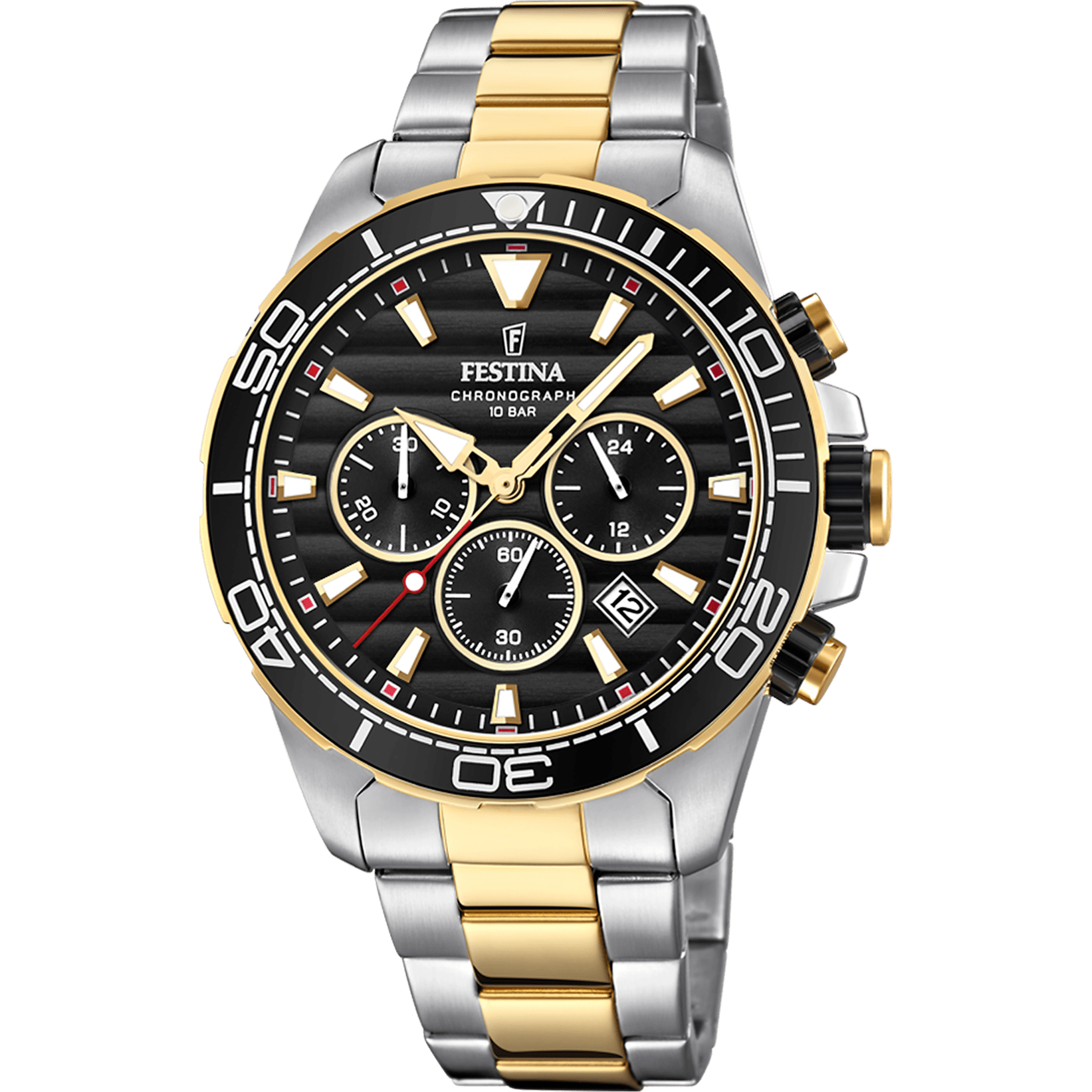 Festina Prestige Watch F20363/3 Black, Steel Strap, Men