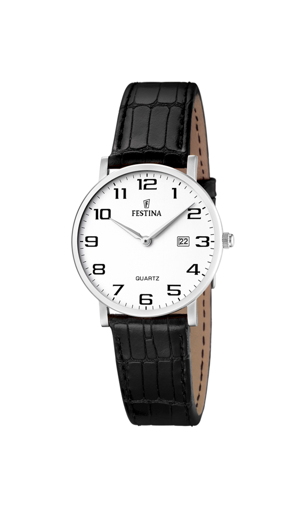 Montre Festina classique-femme-festina F16477/1 Blanc, Bracelet Cuir, Femme – image 2