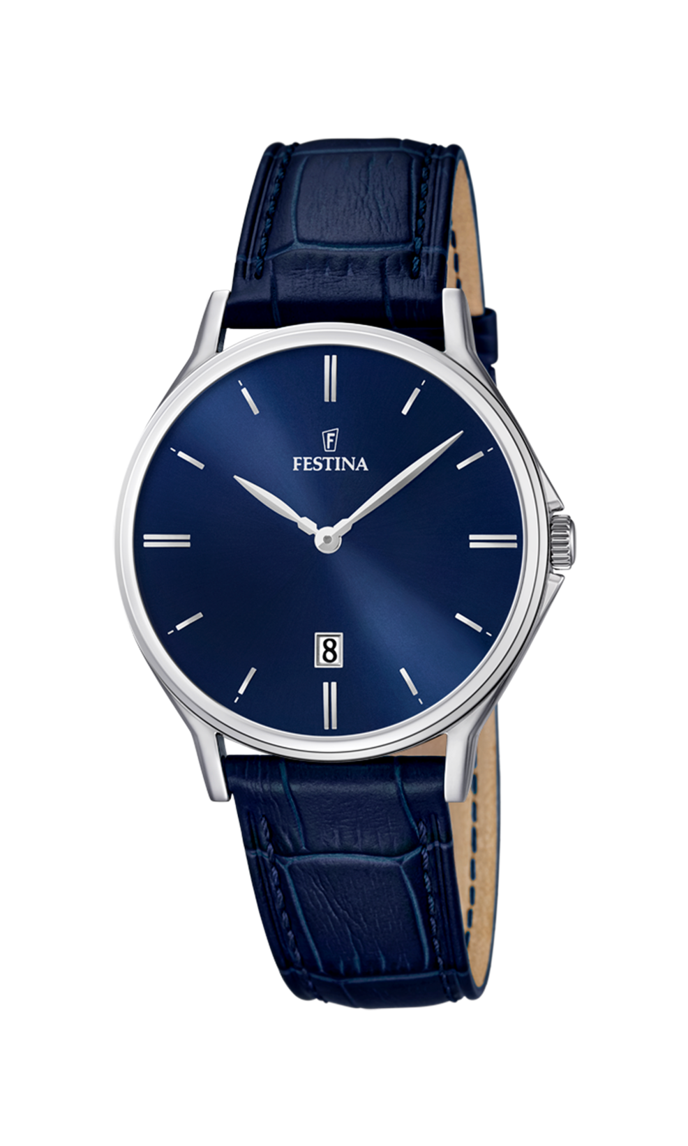 Montre Festina Classic F16745/3 Bleu, Bracelet Cuir, Homme – image 4