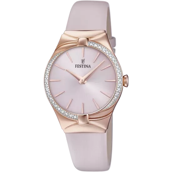 Montre Festina Petite F20390/1 Rose, Bracelet Caoutchouc, Femme