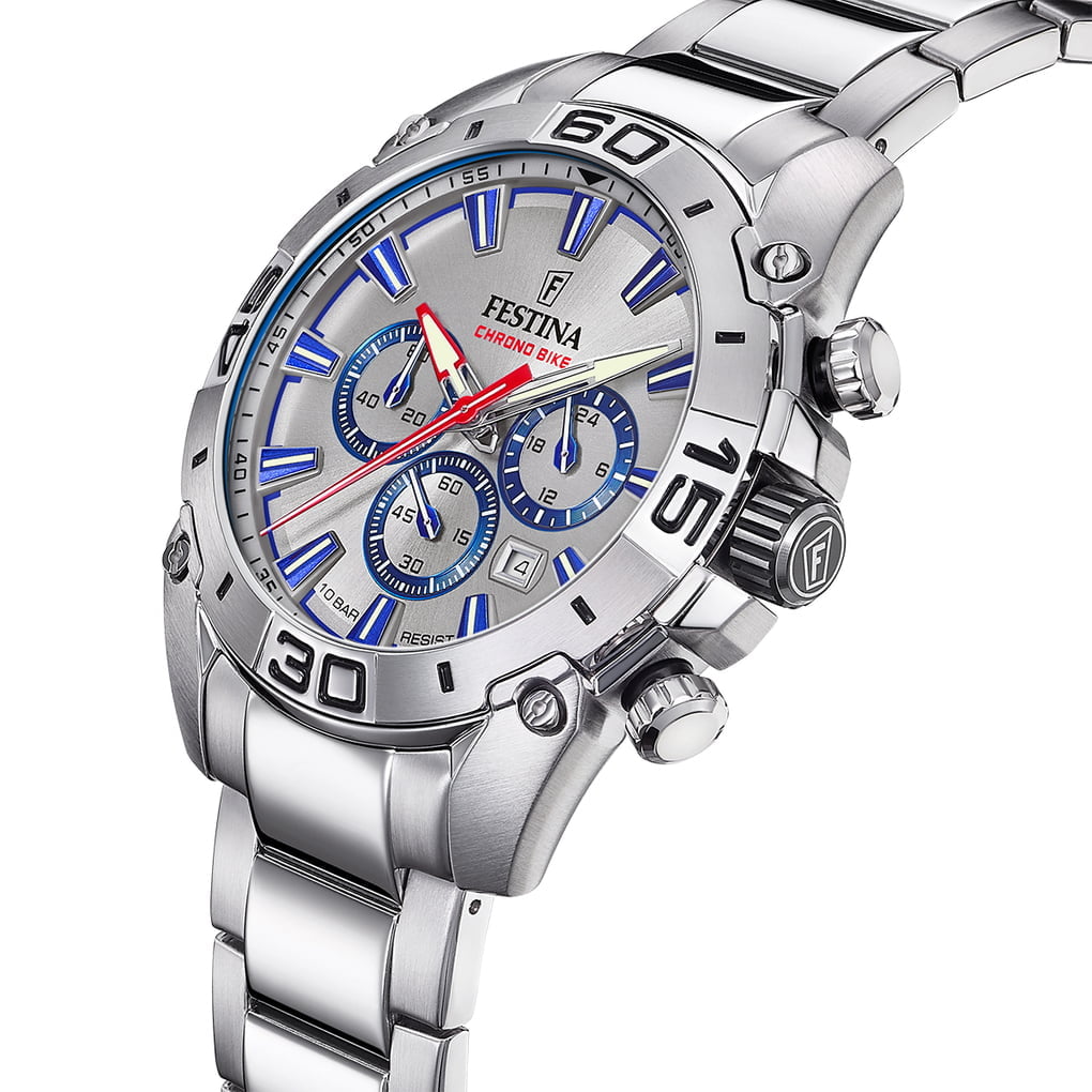 Montre Festina Chronobike F20543/1 Gris, Bracelet Acier, Homme – image 2