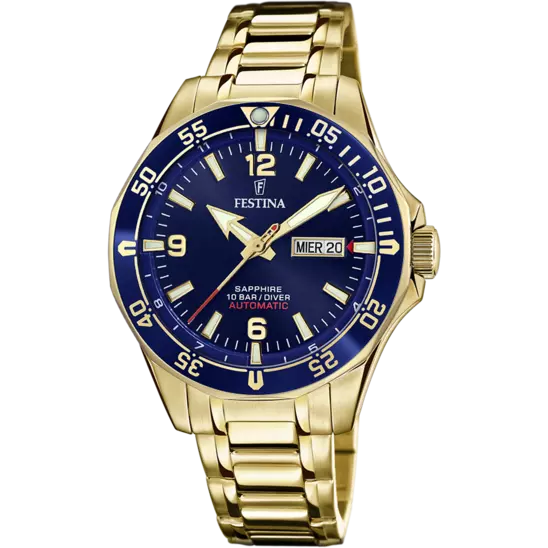 ساعة فيستينا automatic-homme-festina F20479/2 أزرق، سوار فولاذ، رجالي