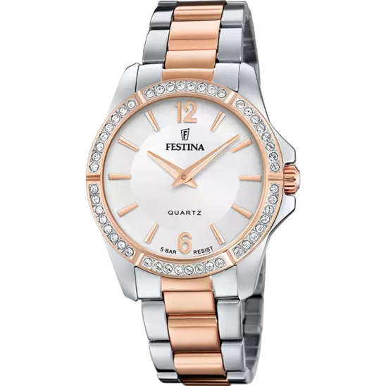 Festina Mademoiselle Watch F20595/1 Grey, Steel Strap, Women