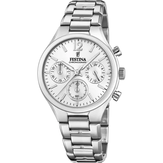 Festina Boyfriend Watch F20391/1 White, Steel Strap, Women