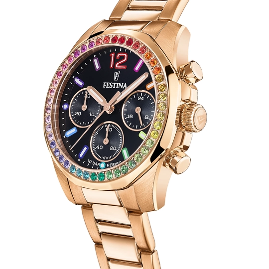 Festina rainbow Watch F20639/3 Black, Steel Strap, Women – image 3