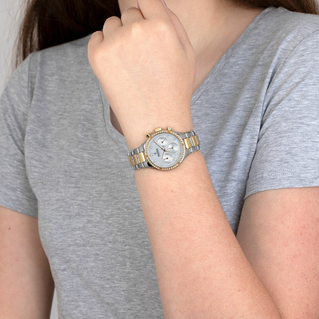 Montre Festina ivory F20402/1 Blanc, Bracelet Acier, Femme – image 2