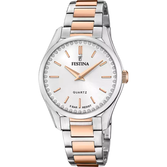 Montre Festina Madmoiselle F20620/1 Gris, Bracelet Acier, Femme