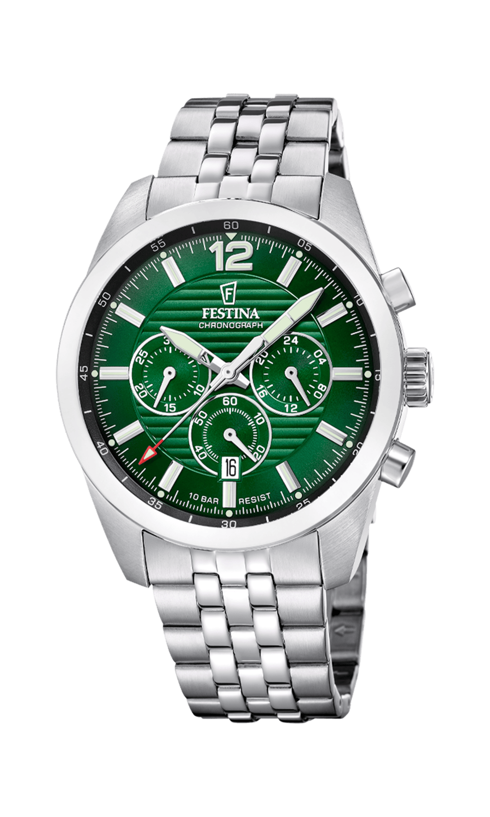 Montre Festina Timeless F20742/5 Vert, Bracelet Acier, Homme – image 3
