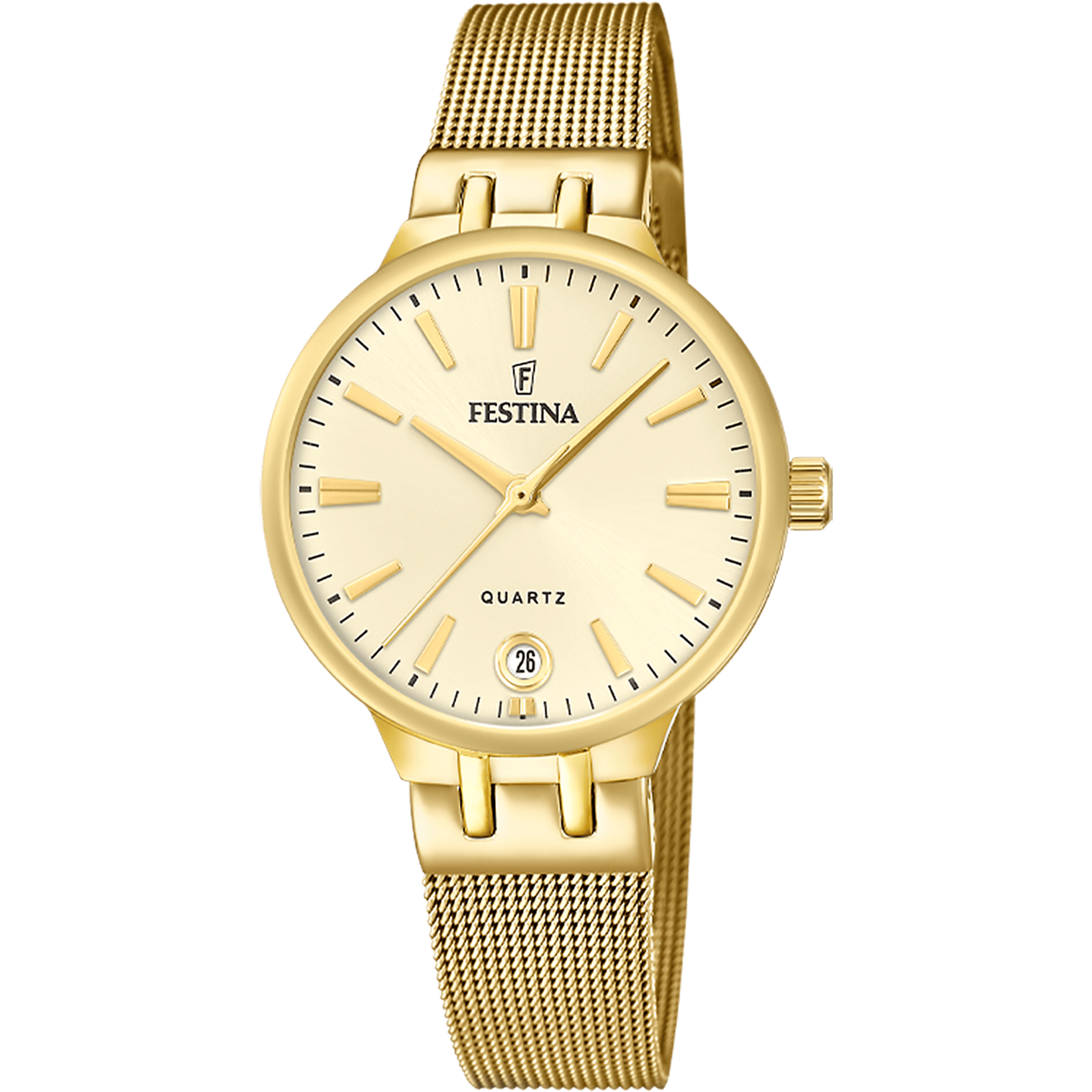 Montre Festina Madmoiselle F20713/2 Beige, Bracelet Acier, Femme