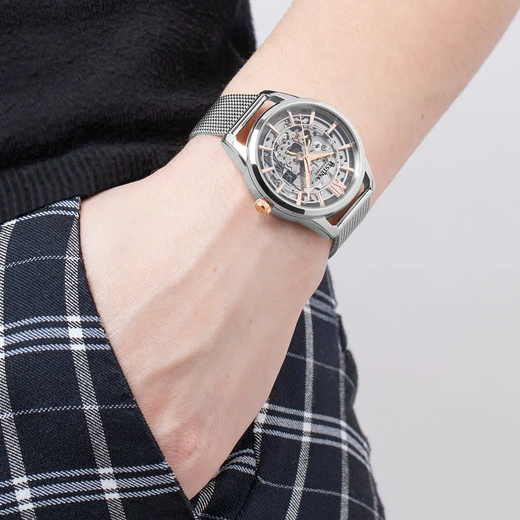 Montre Festina saphir-femme-festina F20627/1 Gris, Bracelet Acier, Femme – image 3