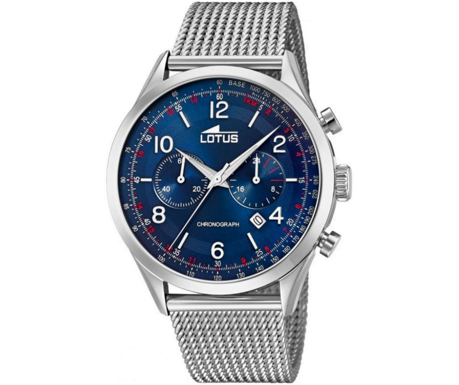 Montre Lotus Smart Casual 18555/3 Bleu, Bracelet Acier, Homme