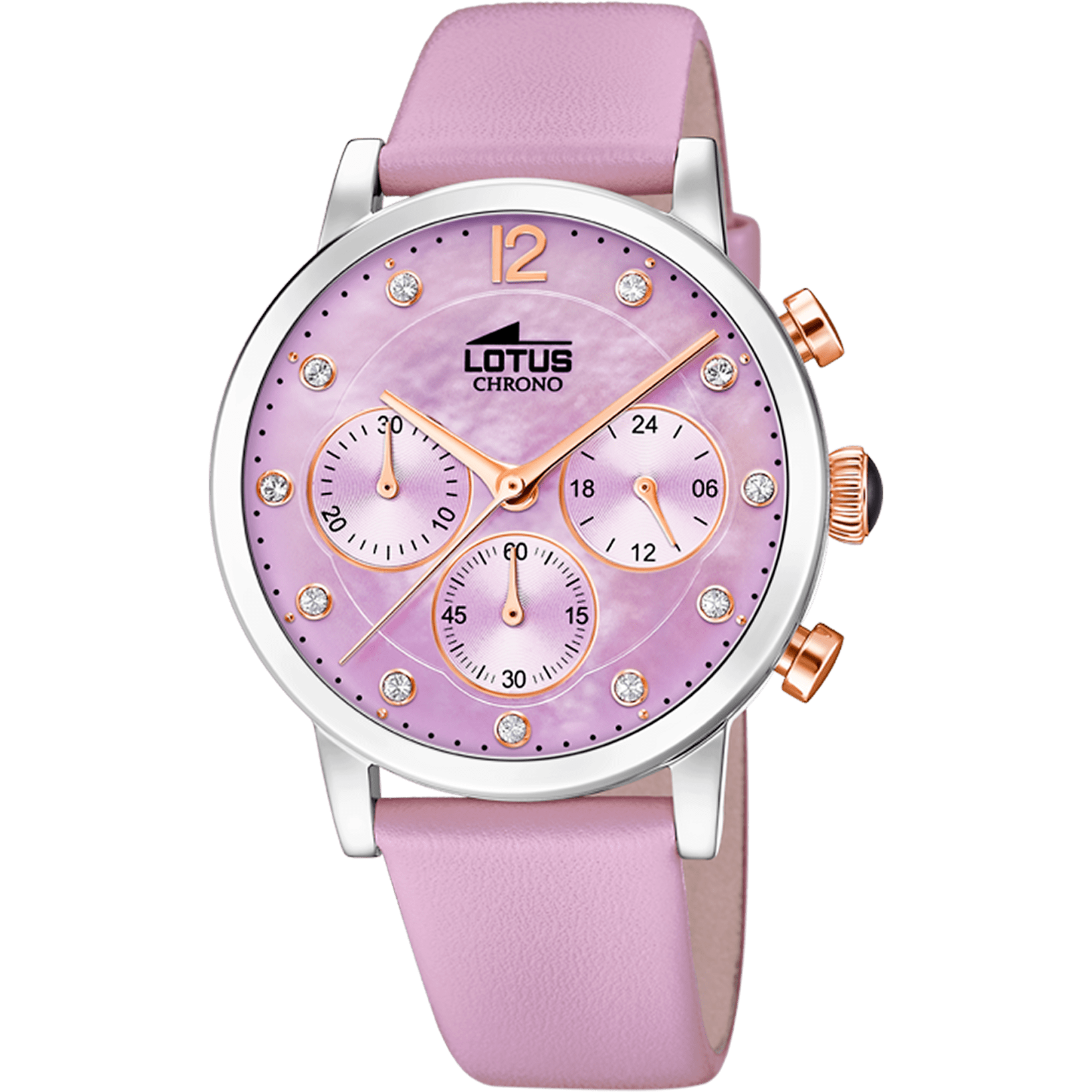 Montre Lotus Trendy 18674/4 Violet, Bracelet Cuir, Femme