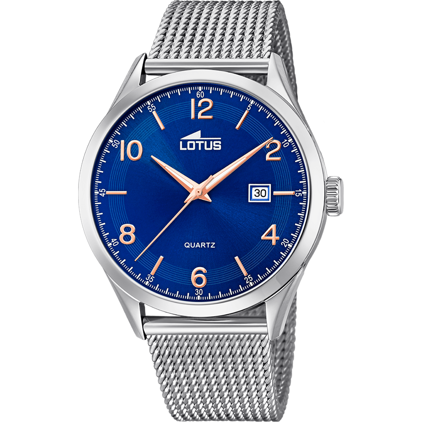 Lotus Minimalist Watch 18631/3 Blue, Steel Strap, Men