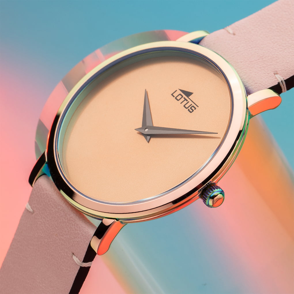Lotus minimalist-femme Watch 18778/1 Pink, Leather Strap, Women – image 2