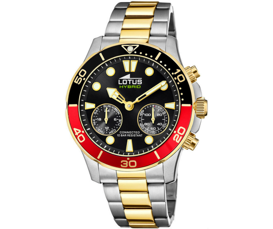 Montre Lotus connected-homme-lotus 18801/4 Noir, Bracelet Acier, Homme