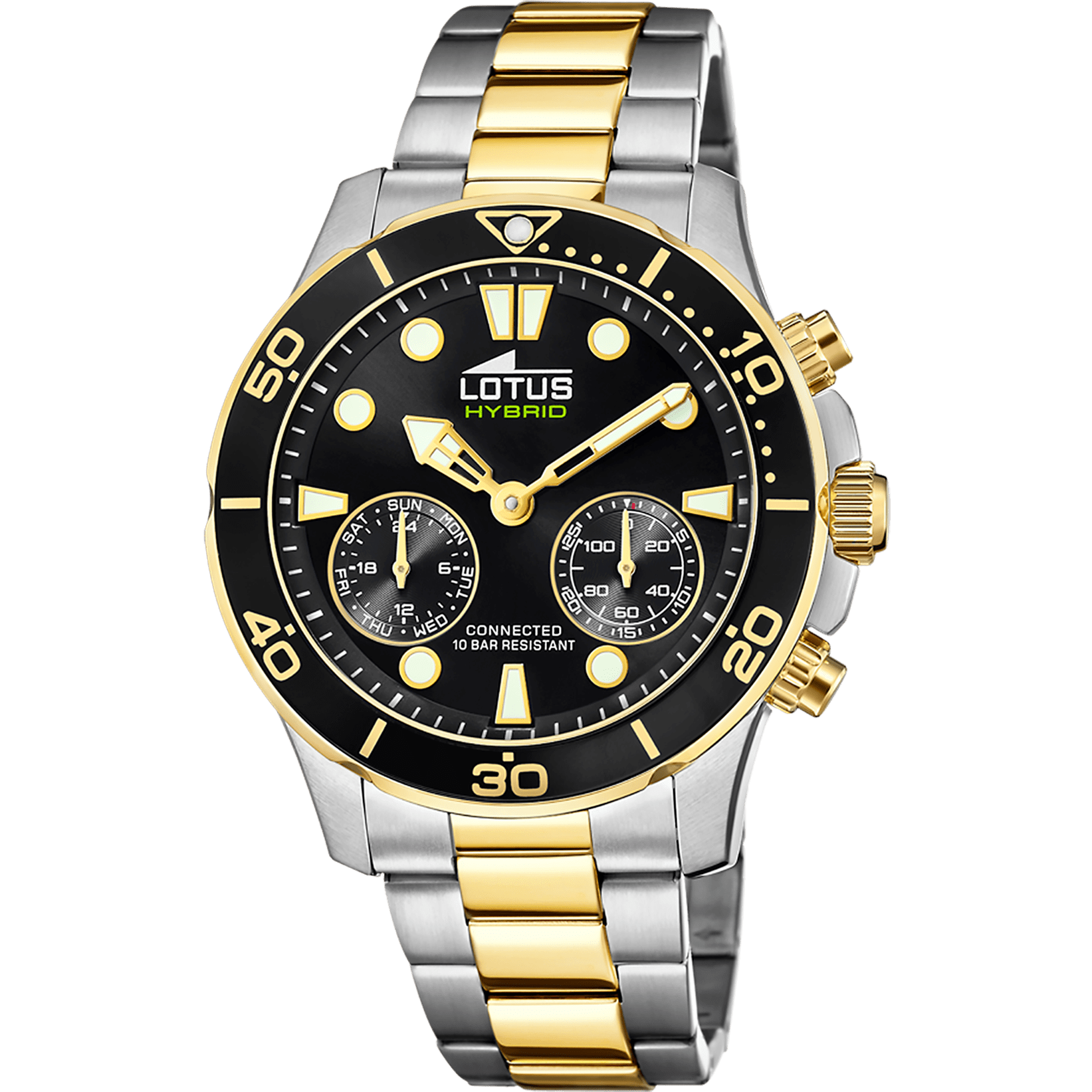 Lotus connected-homme-lotus Watch 18801/2 Black, Steel Strap, Men