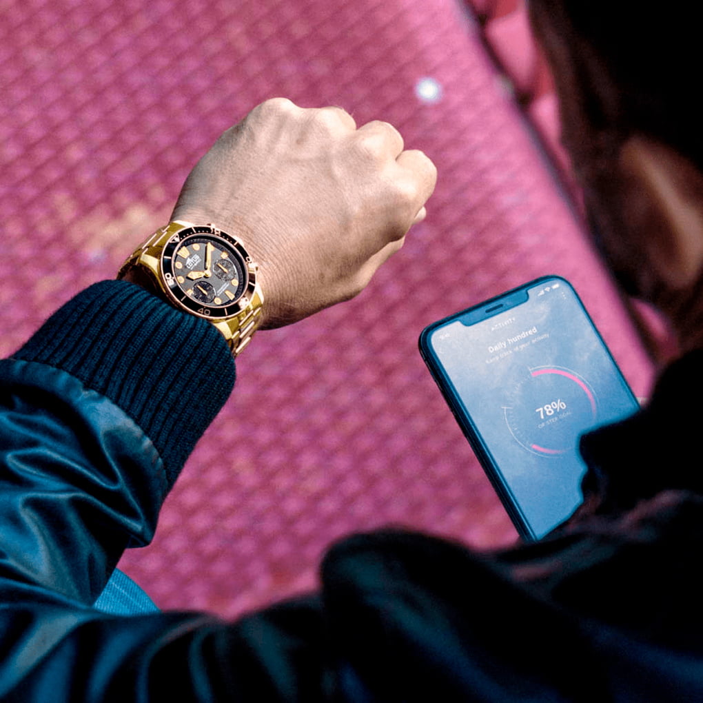 Montre Lotus connected-homme-lotus 18802/2 Noir, Bracelet Acier, Homme – image 2