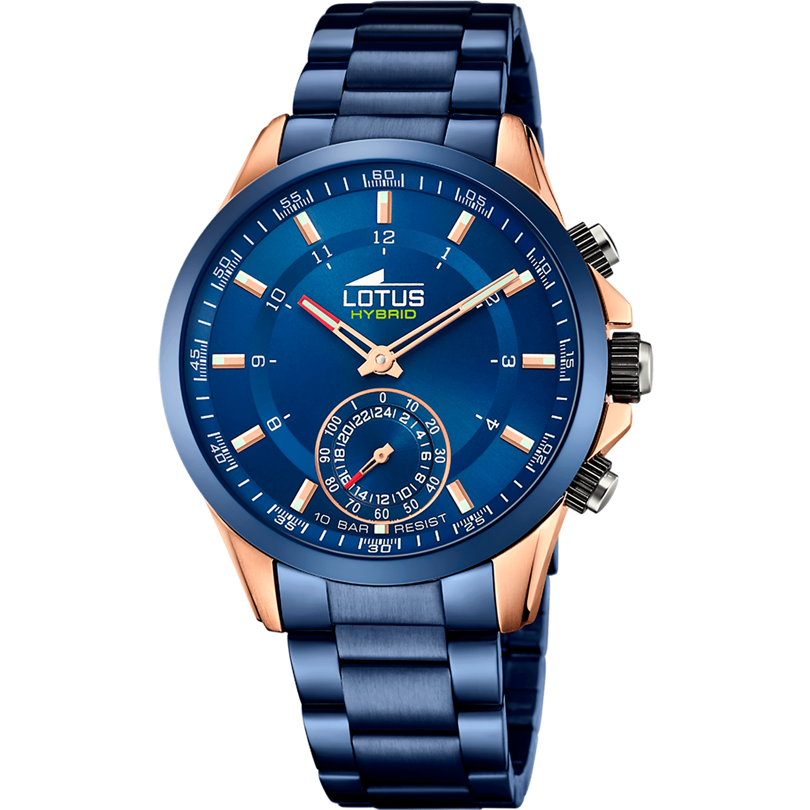 Montre Lotus connected-homme-lotus 18809/1 Bleu, Bracelet Acier, Homme