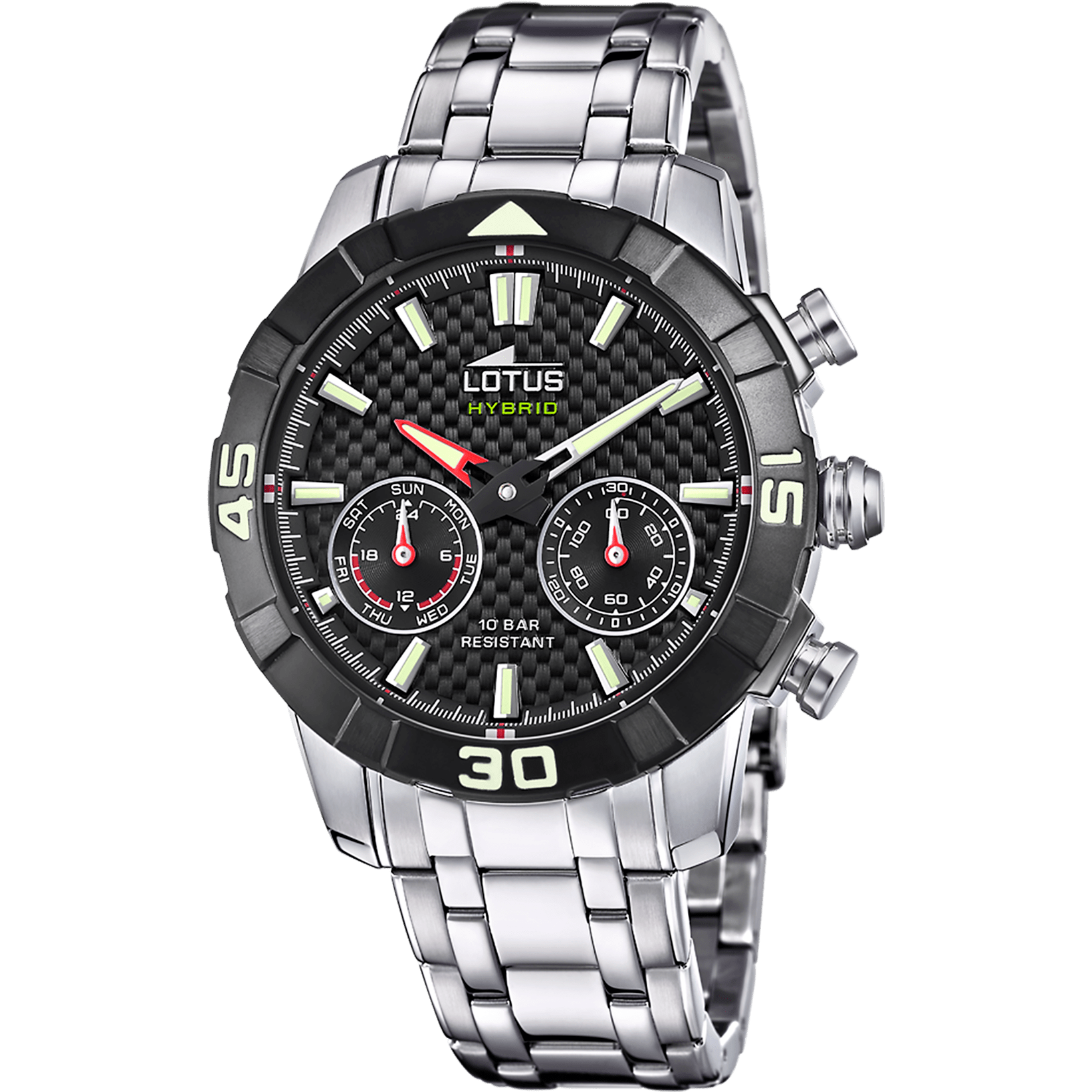 Lotus connected-homme-lotus Watch 18810/2 Black, Steel Strap, Men