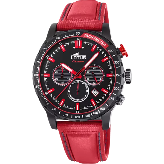 Lotus lotus-r Watch 18588/3 Black, Leather Strap, Men