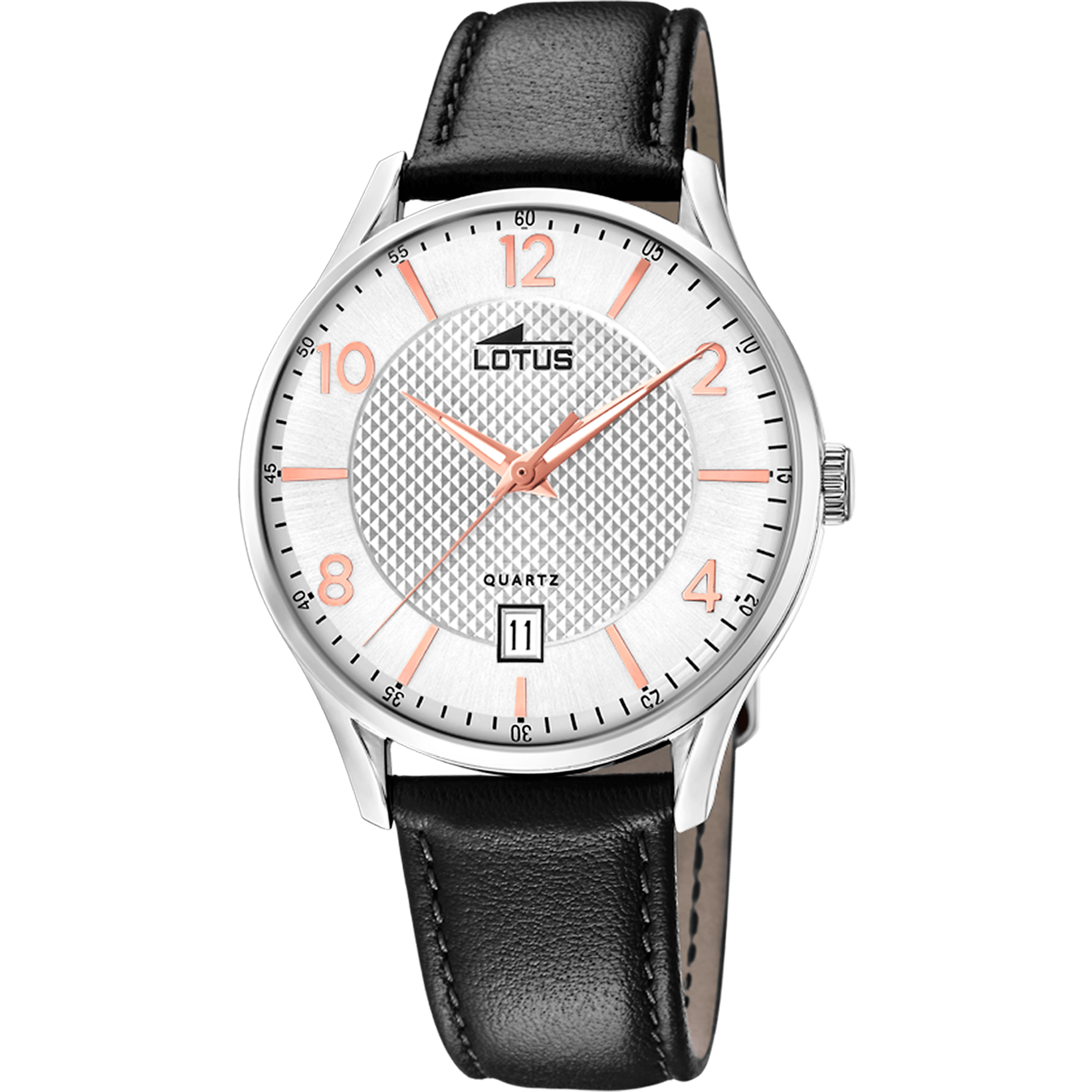 Lotus classique-homme-lotus Watch 18402/D Silver, Leather Strap, Men