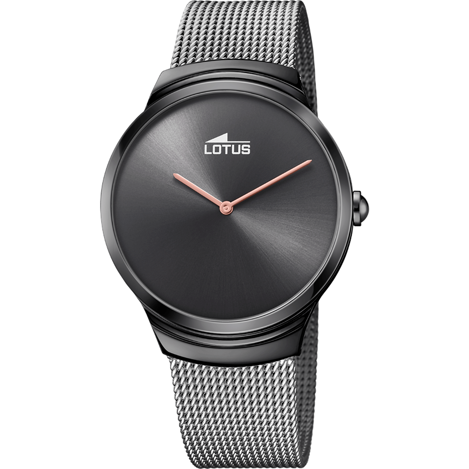 Montre Lotus Minimalist 18784/2 Noir, Bracelet Acier, Homme