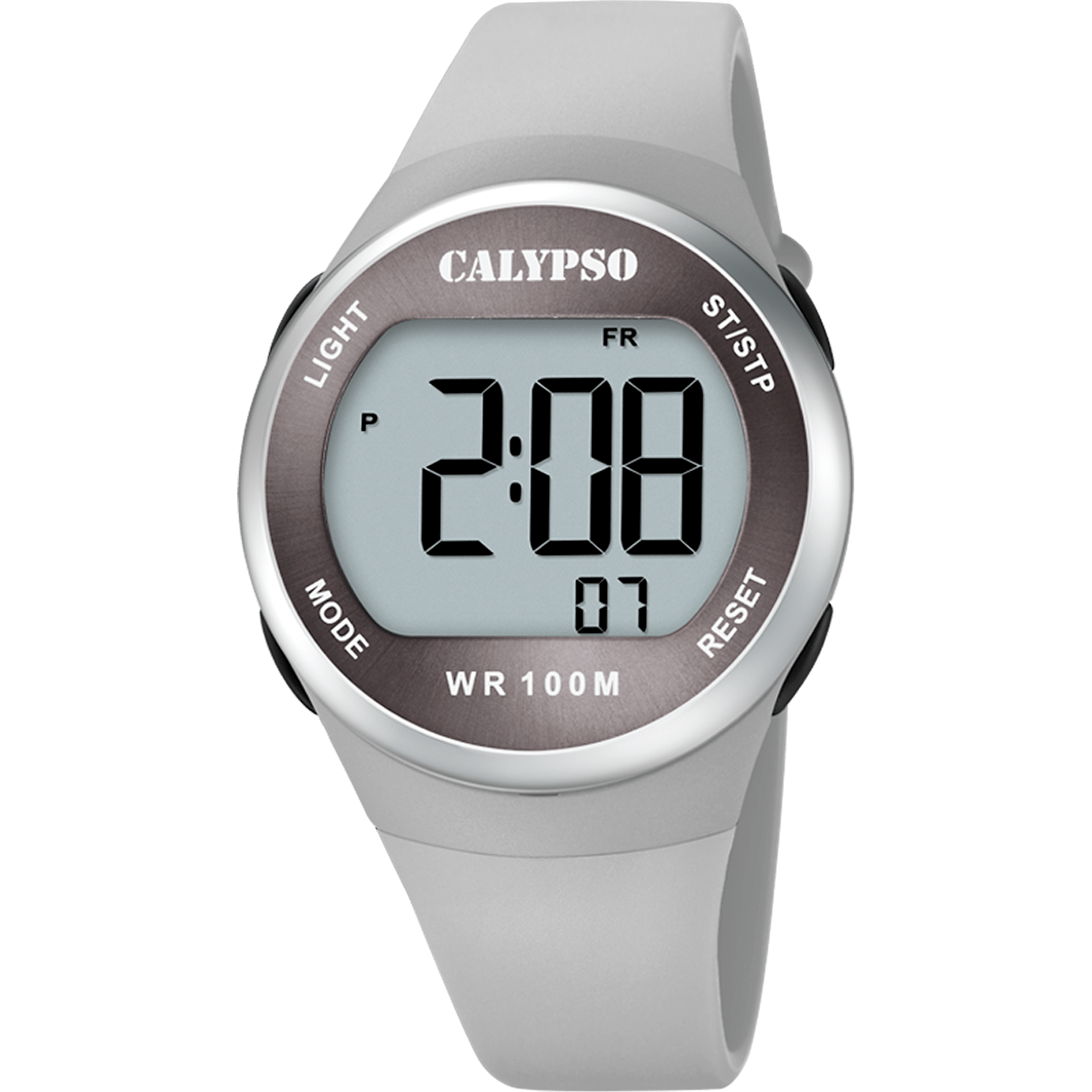 Calypso Watch K5786/1 Grey, Rubber Strap, Men