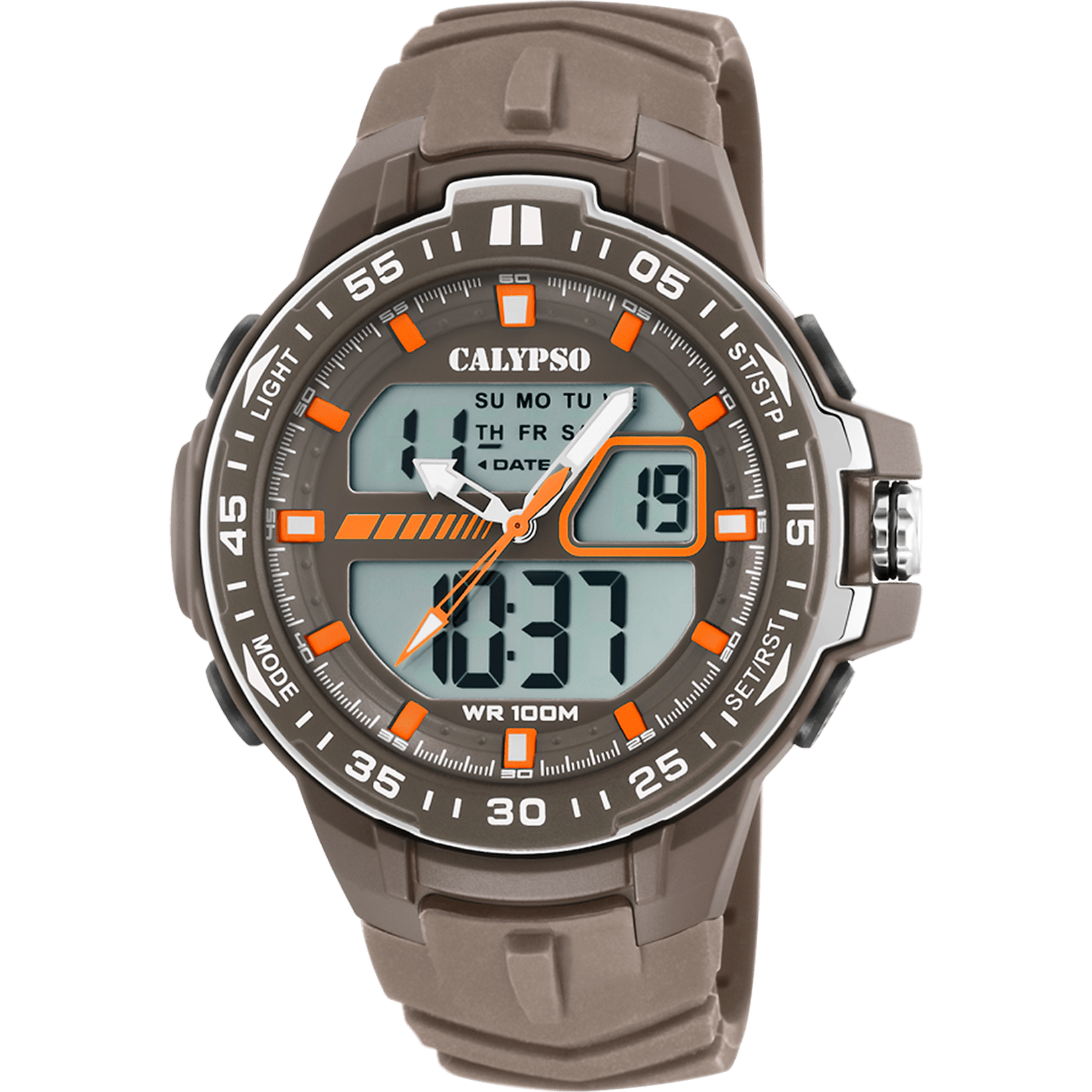 Calypso Watch K5766/3 Black, Rubber Strap, Men
