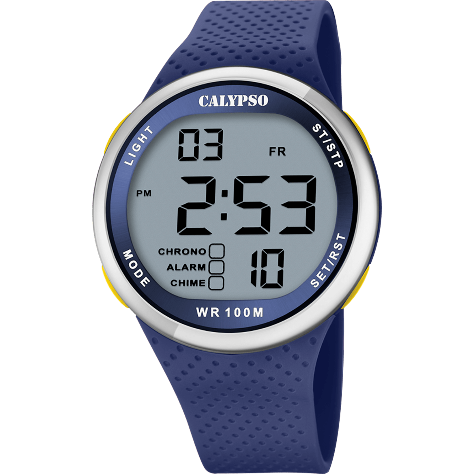 Calypso Watch K5785/3 Blue, Rubber Strap, Men