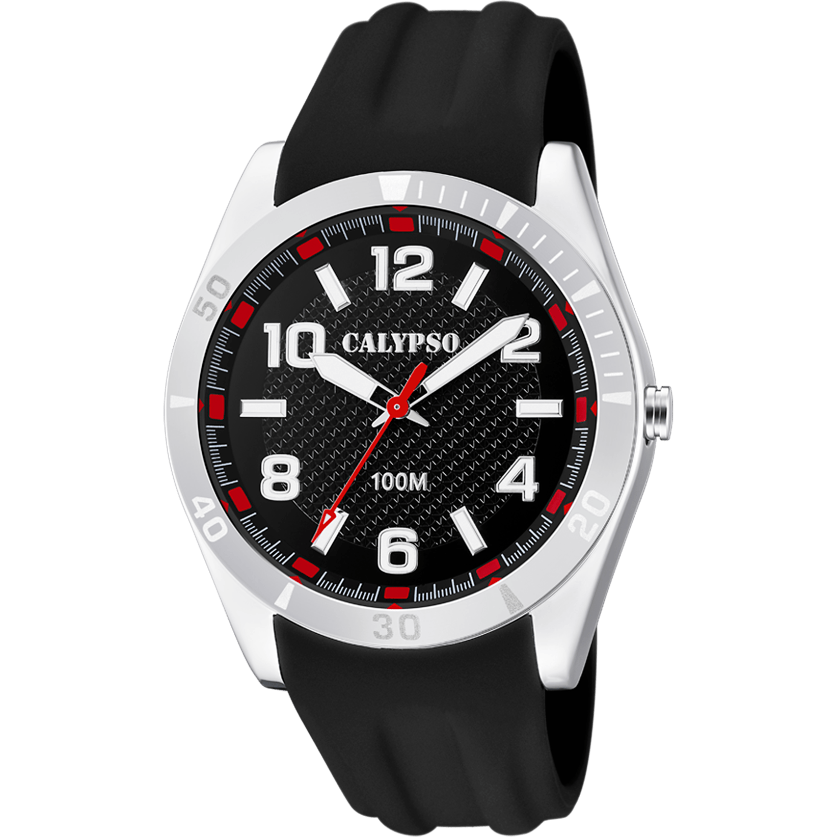 Montre Calypso Casual K5763/3 Bleu, Bracelet Caoutchouc, Homme