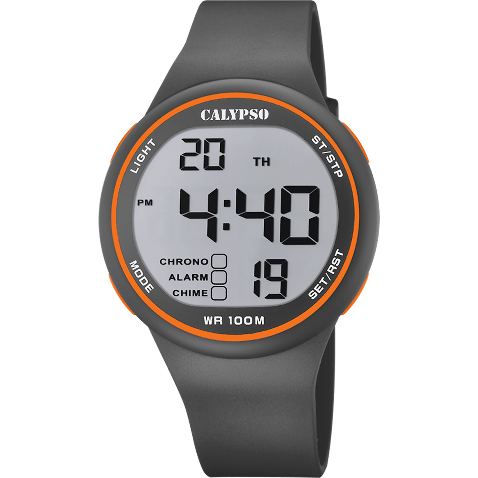 Calypso Watch K5795/4 Grey, Rubber Strap, Men