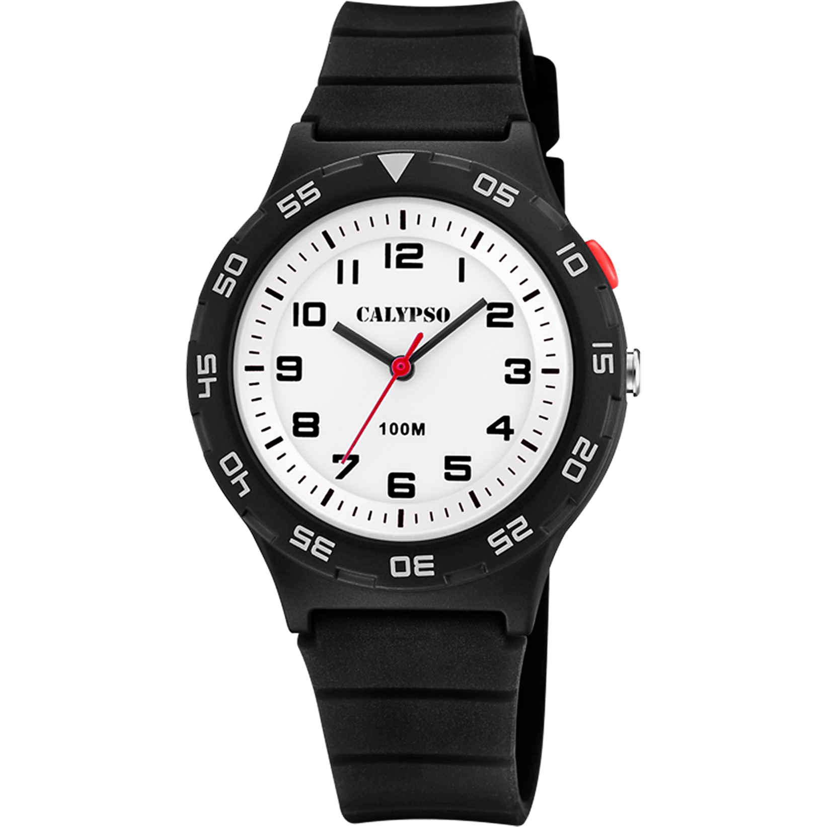 Calypso Teens Watch K5797/4 White, Rubber Strap, Junior